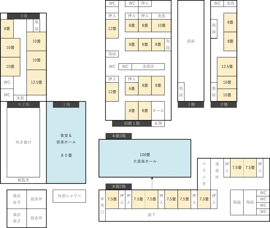 大謙館間取り図